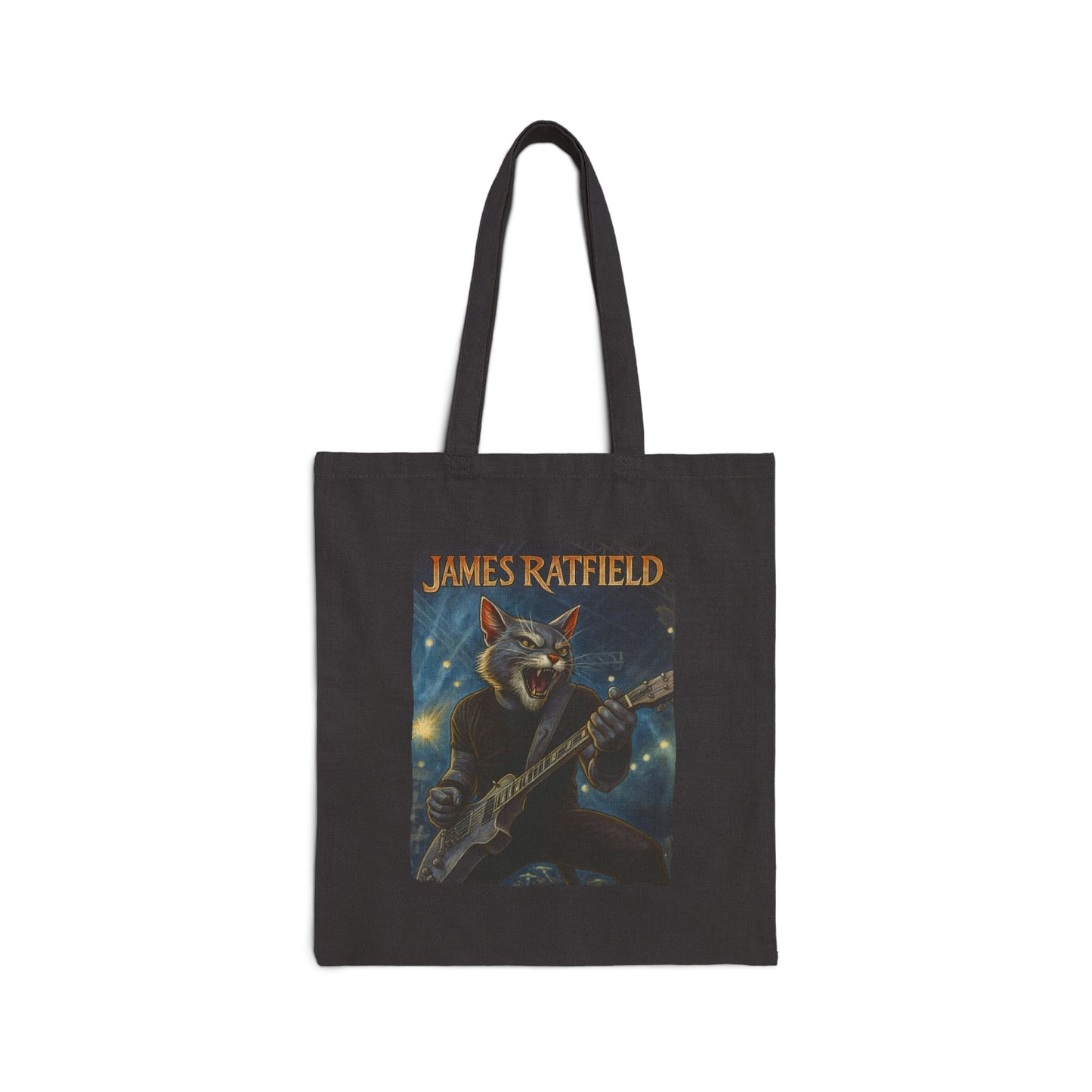 James Ratfield Cat Tote – Funny Metal Canvas Bag