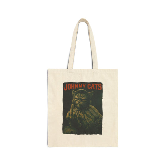 Johnny Cats Tote – Funny Rock Canvas Bag