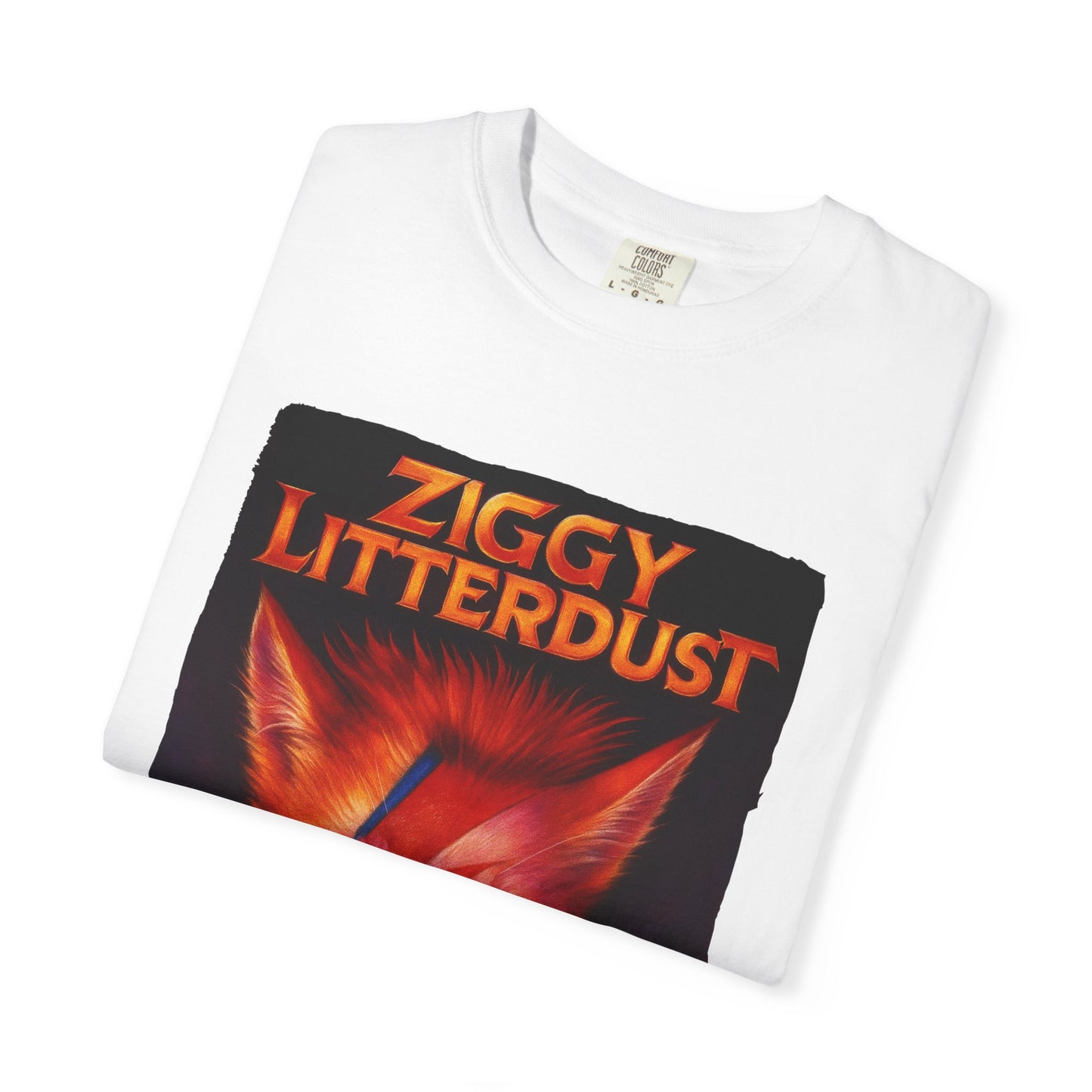 Rock Cat “Ziggy Litterdust” Tee on Comfort Colors