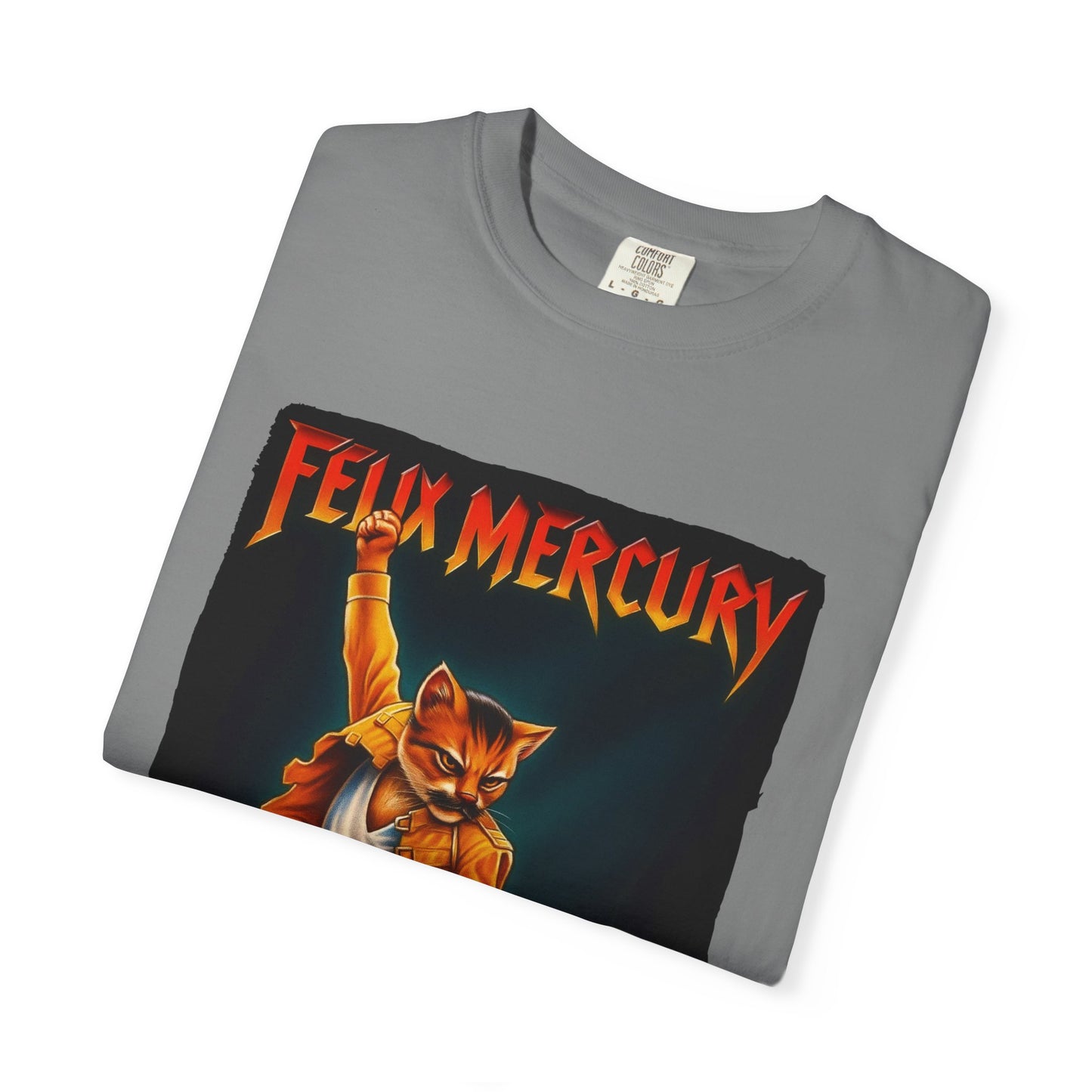 Felix Mercury Cat Rock T-Shirt – Cat Frontman Concert Graphic