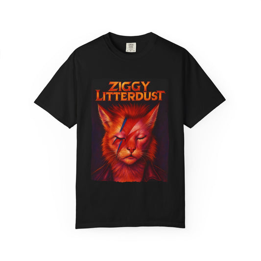 Rock Cat “Ziggy Litterdust” Tee on Comfort Colors