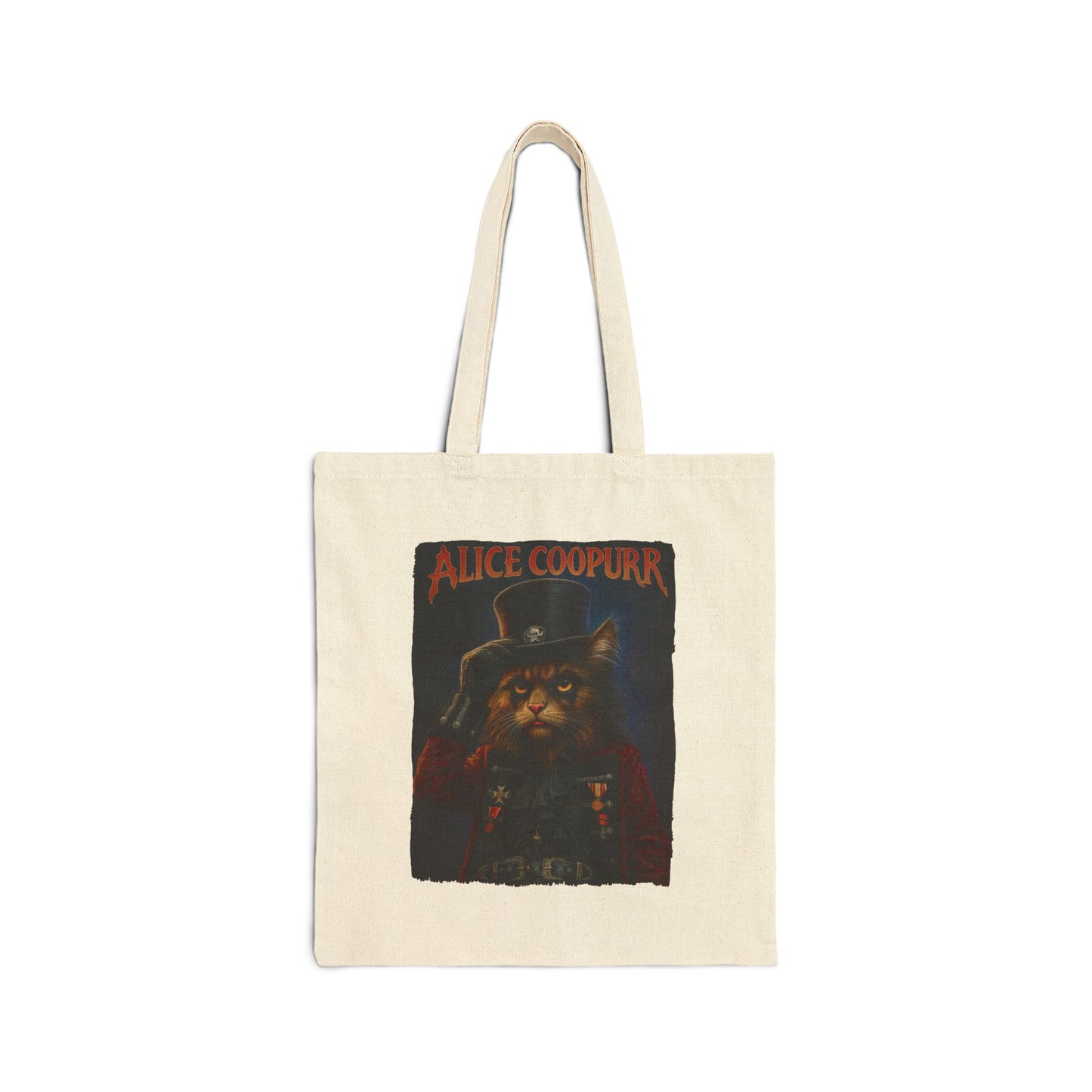 Alice Coopurr Cat Tote – Funny Rock Canvas Bag