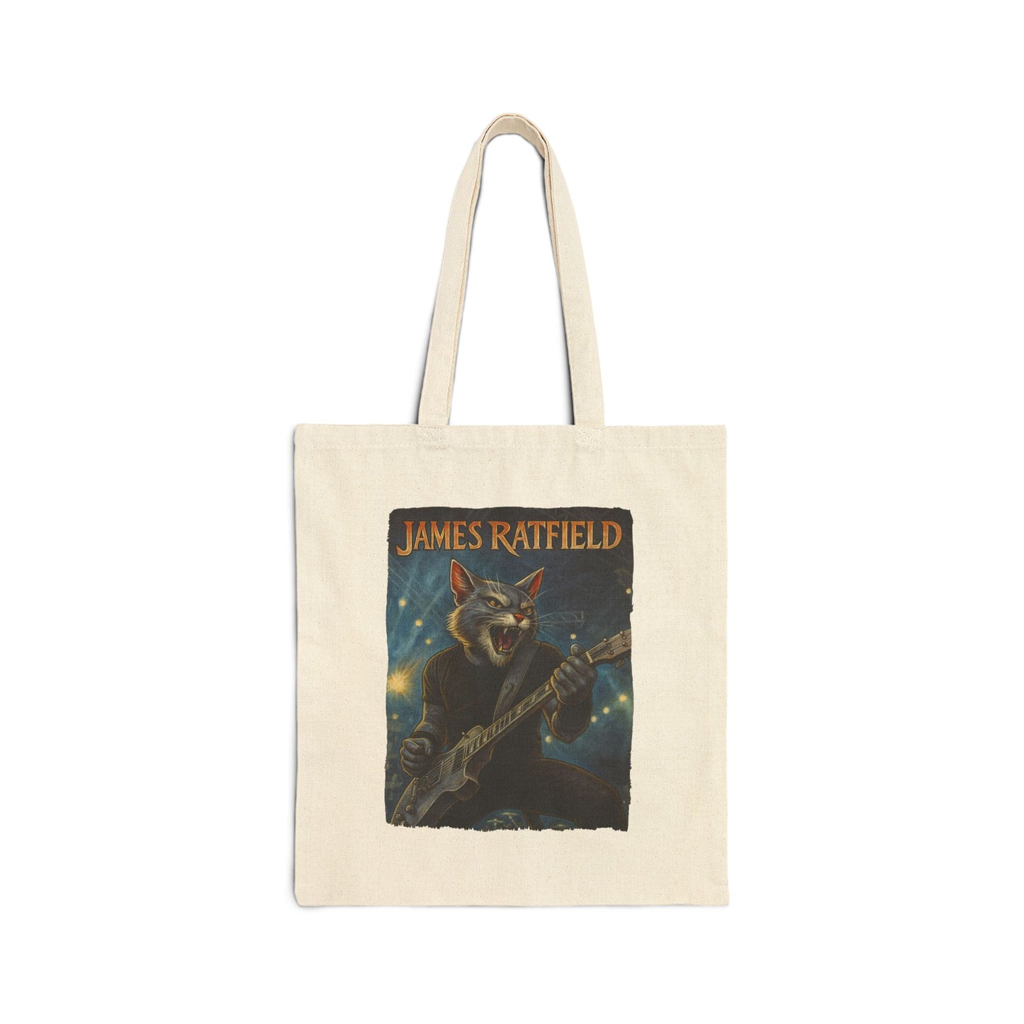 James Ratfield Cat Tote – Funny Metal Canvas Bag