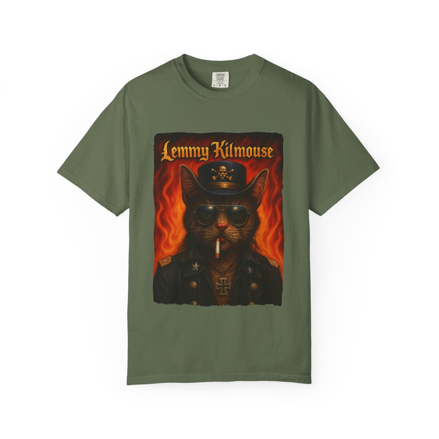 Lemmy Kilmouse Tee – Heavy Metal Cat Graphic