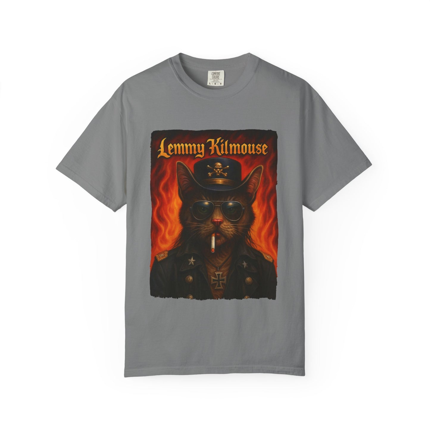 Lemmy Kilmouse Tee – Heavy Metal Cat Graphic