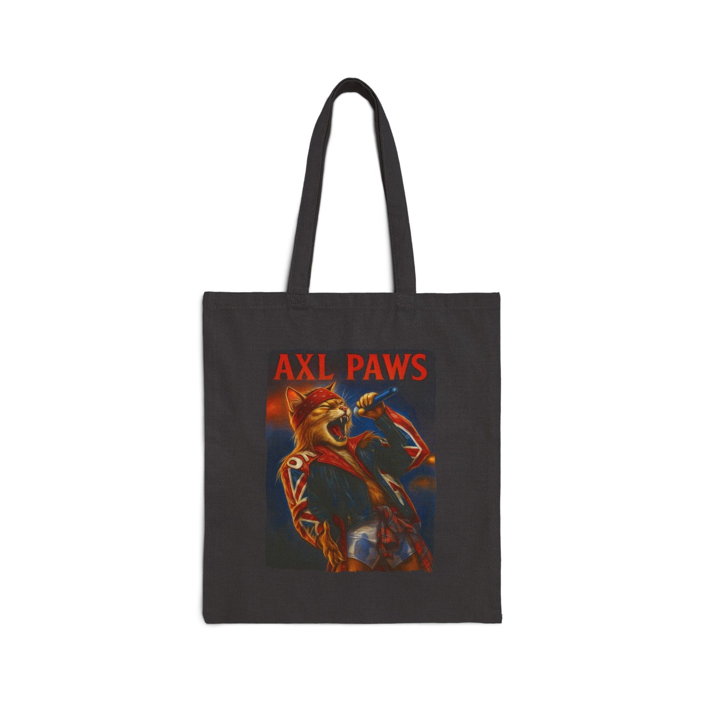 Axl Paws Cat Tote – Funny Rock Canvas Bag