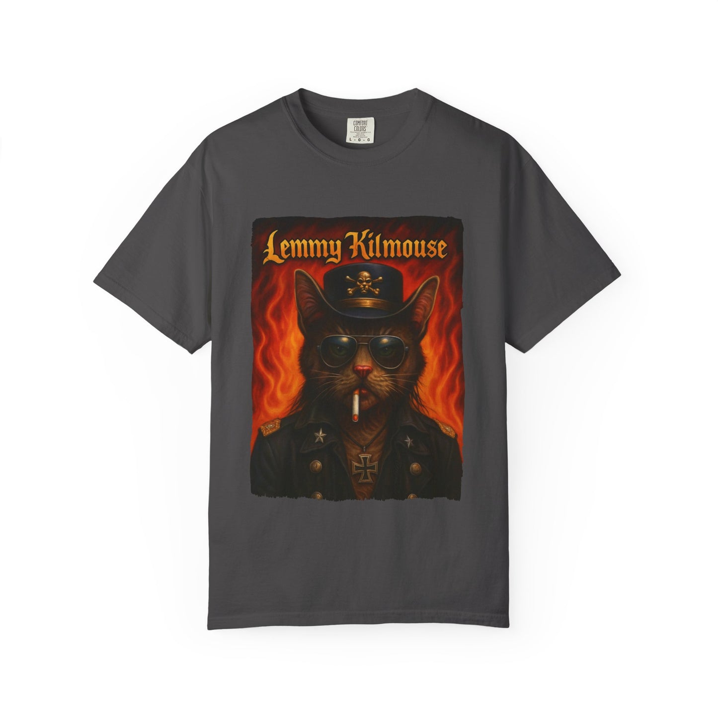 Lemmy Kilmouse Tee – Heavy Metal Cat Graphic