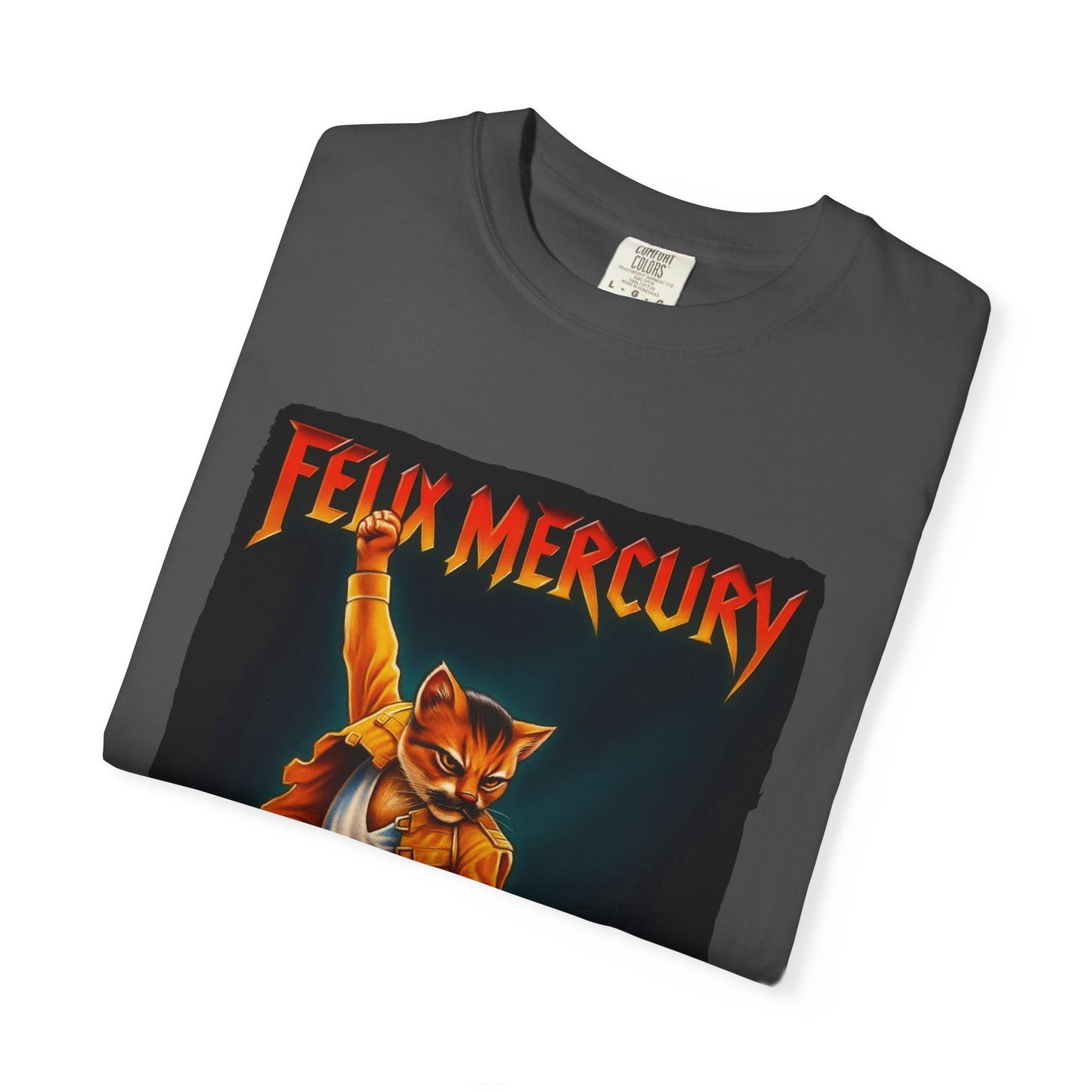 Felix Mercury Cat Rock T-Shirt – Cat Frontman Concert Graphic