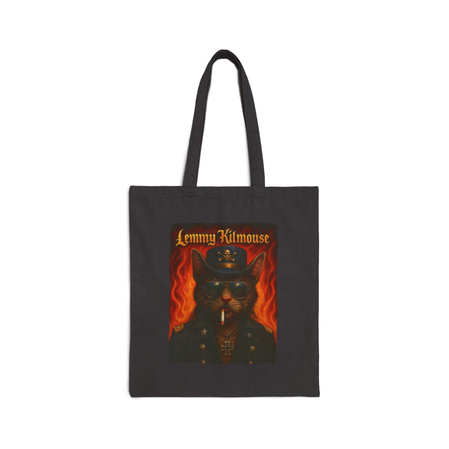 Lemmy Kilmouse Cat Tote – Funny Metal Canvas Bag