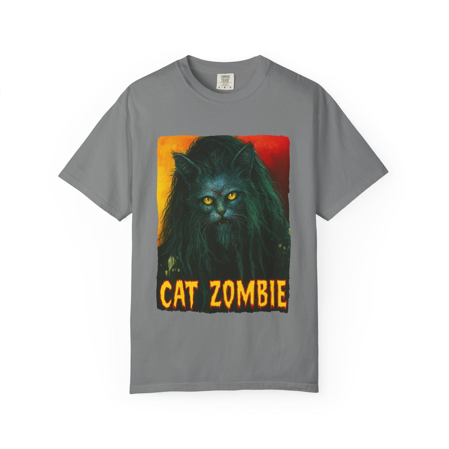 Cat Zombie Tee – Horror Cat Graphic Shirt