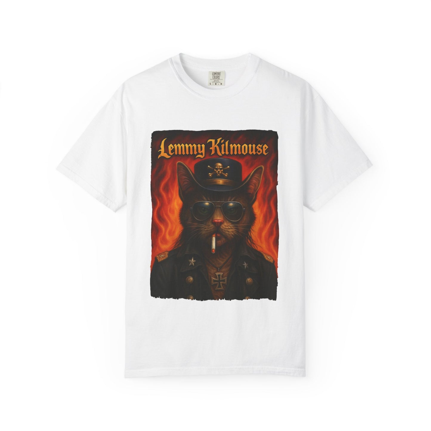 Lemmy Kilmouse Tee – Heavy Metal Cat Graphic