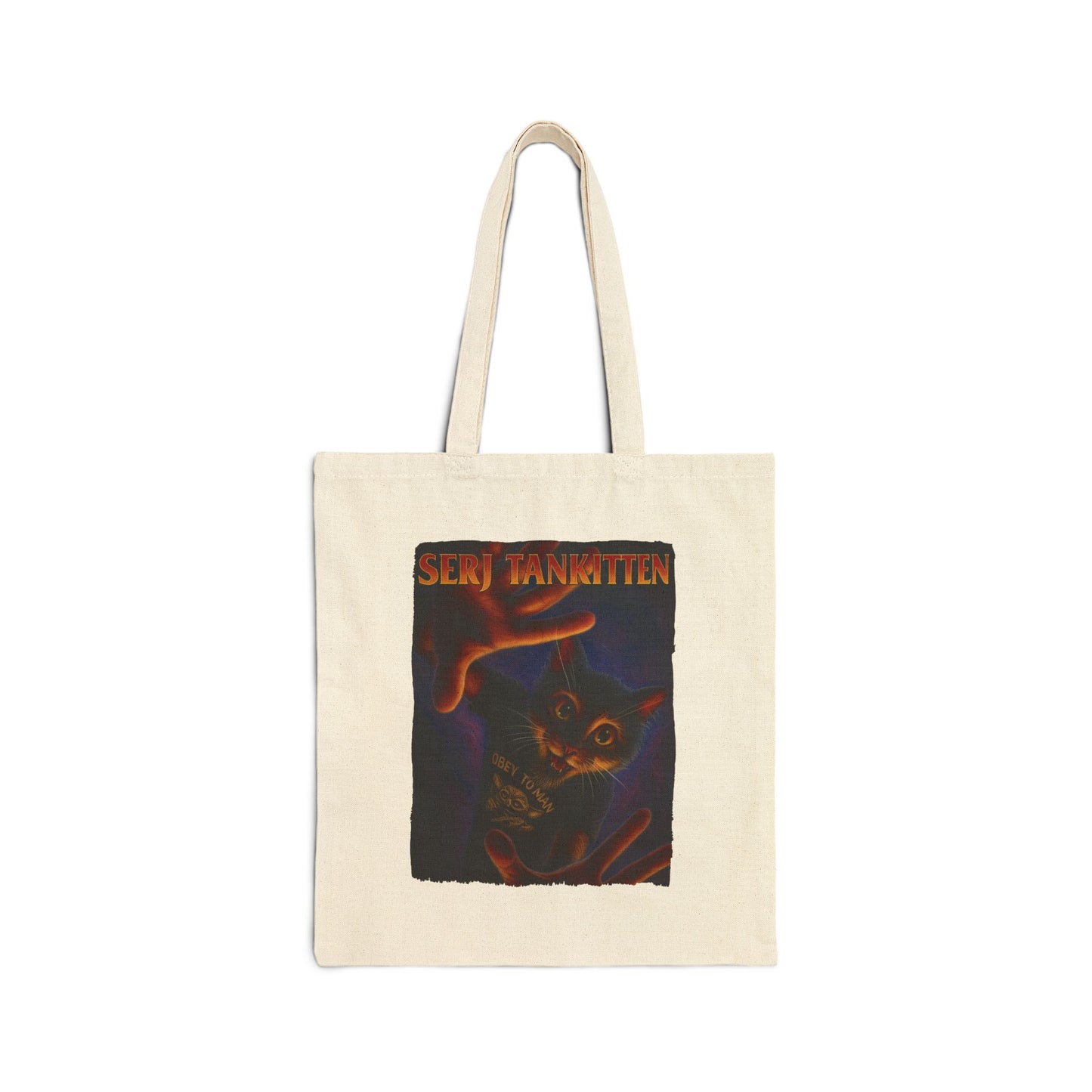 Serj Tankitten Cat Tote – Funny Metal Canvas Bag