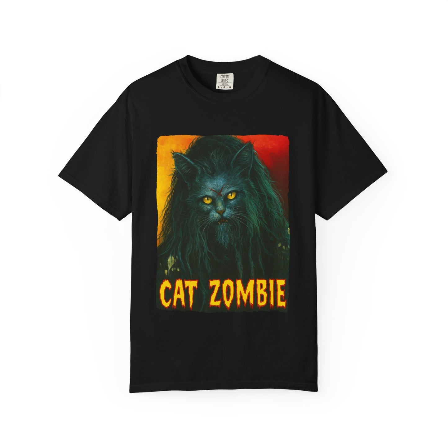 Cat Zombie Tee – Horror Cat Graphic Shirt