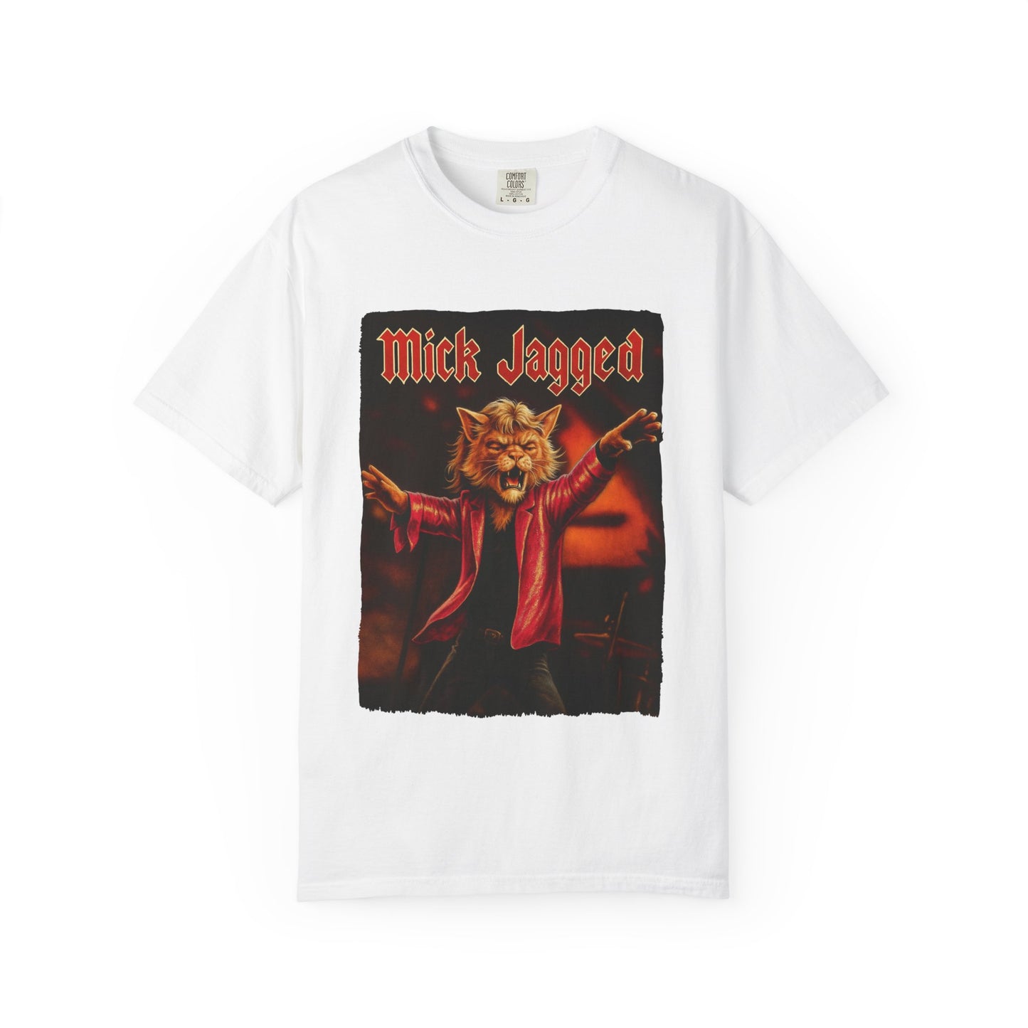 Mick Jagged Tee – Cat Frontman Concert Graphic