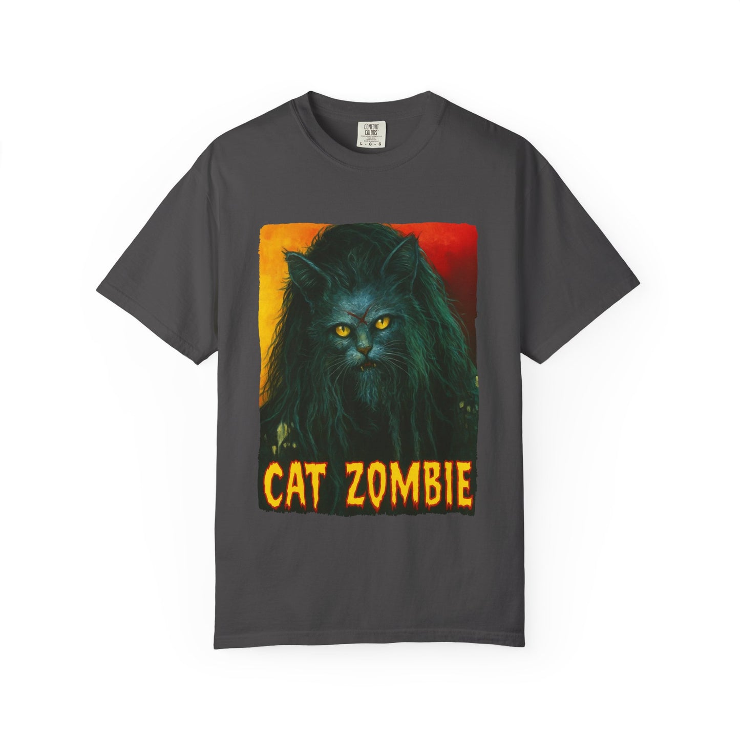 Cat Zombie Tee – Horror Cat Graphic Shirt