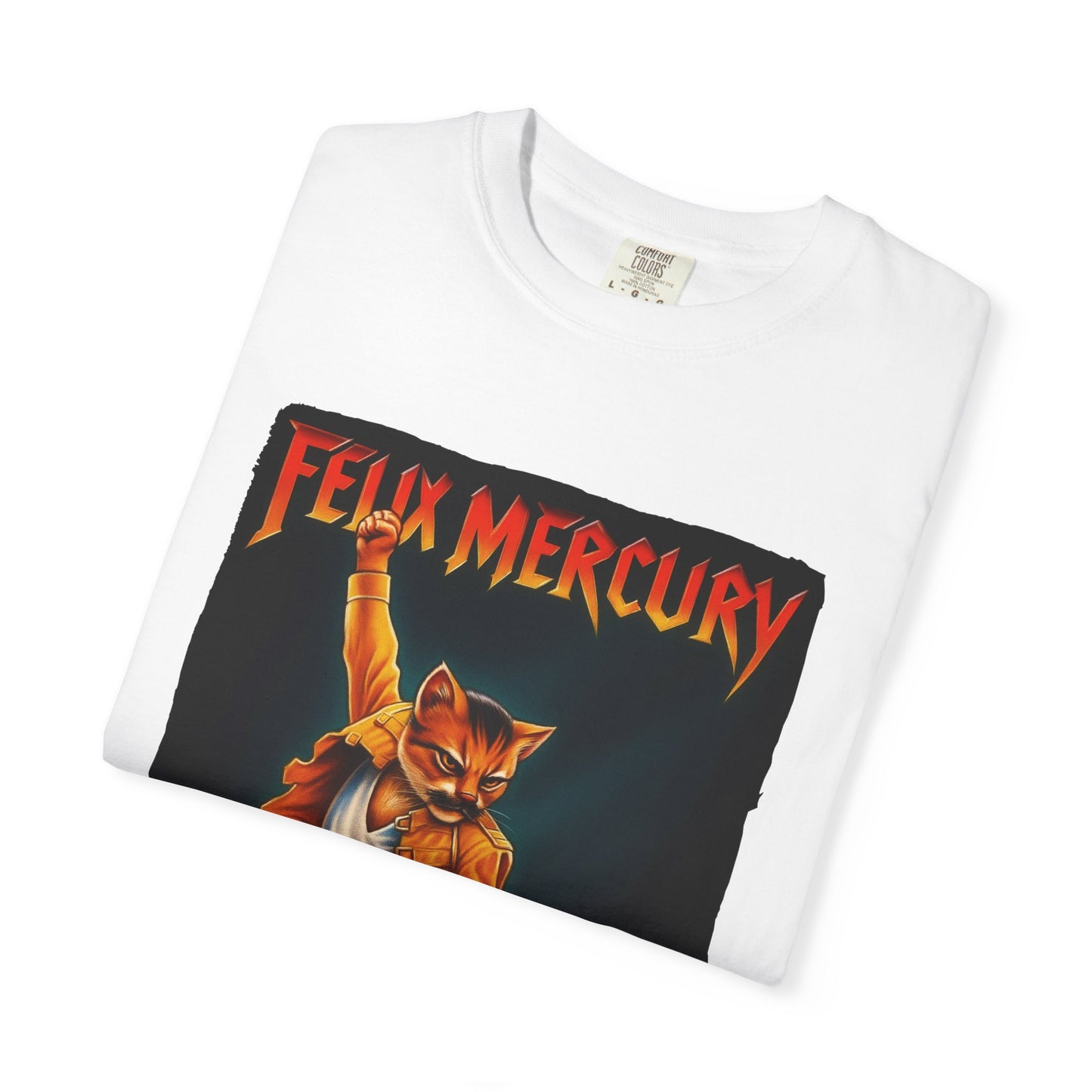 Felix Mercury Cat Rock T-Shirt – Cat Frontman Concert Graphic