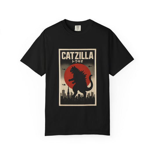 Catzilla Tokyo Retro Graphic Tee – Comfort Colors® Unisex