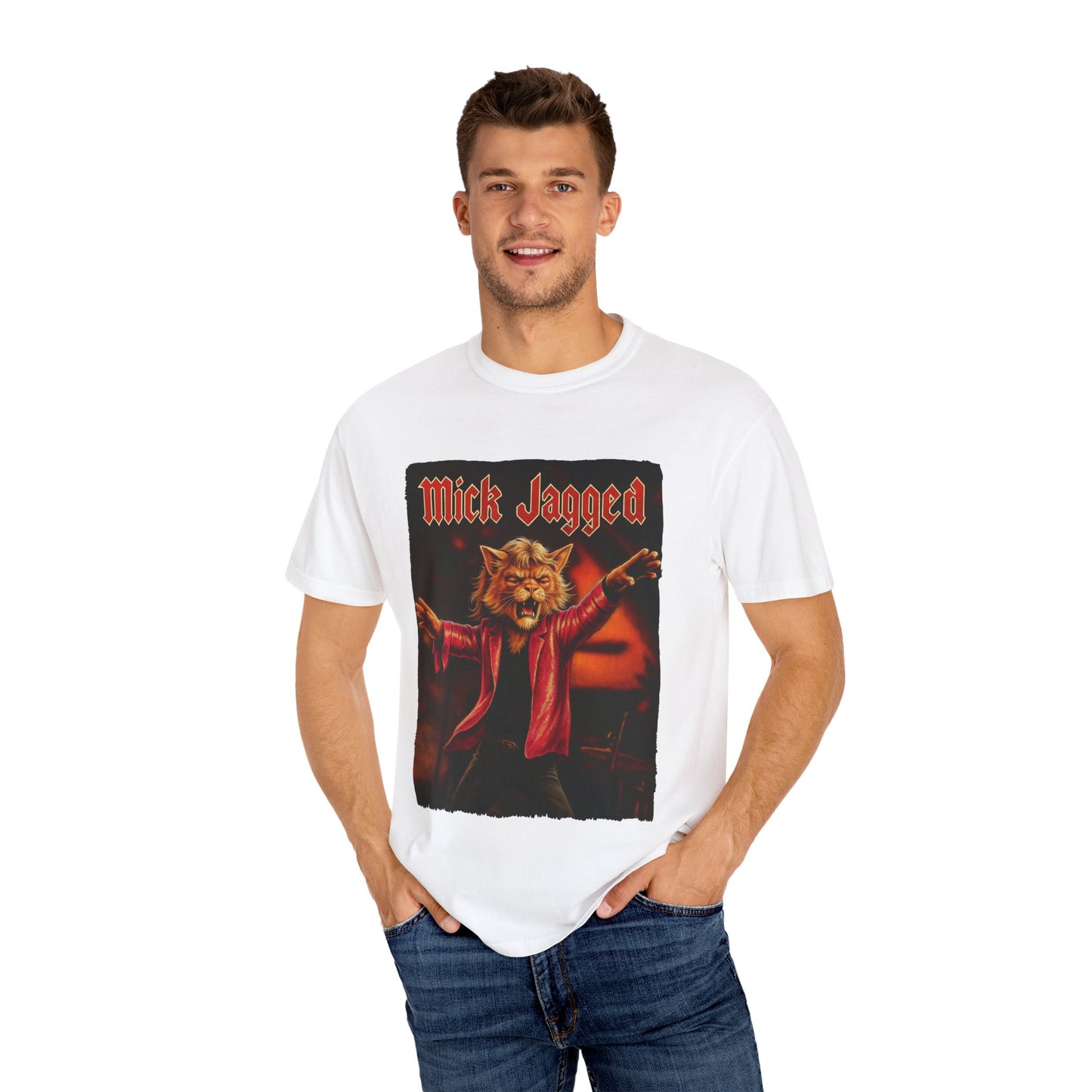 Mick Jagged Tee – Cat Frontman Concert Graphic