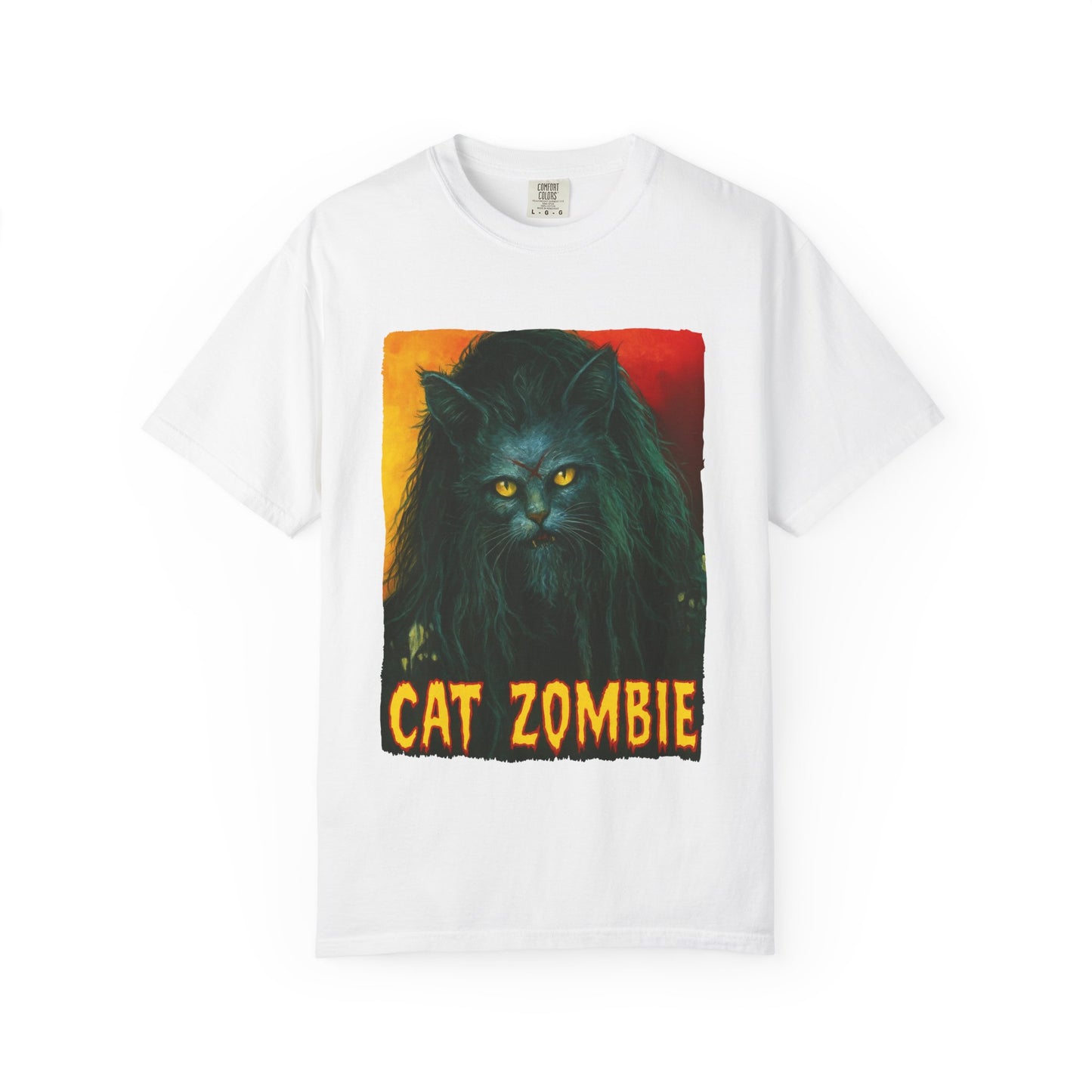Cat Zombie Tee – Horror Cat Graphic Shirt
