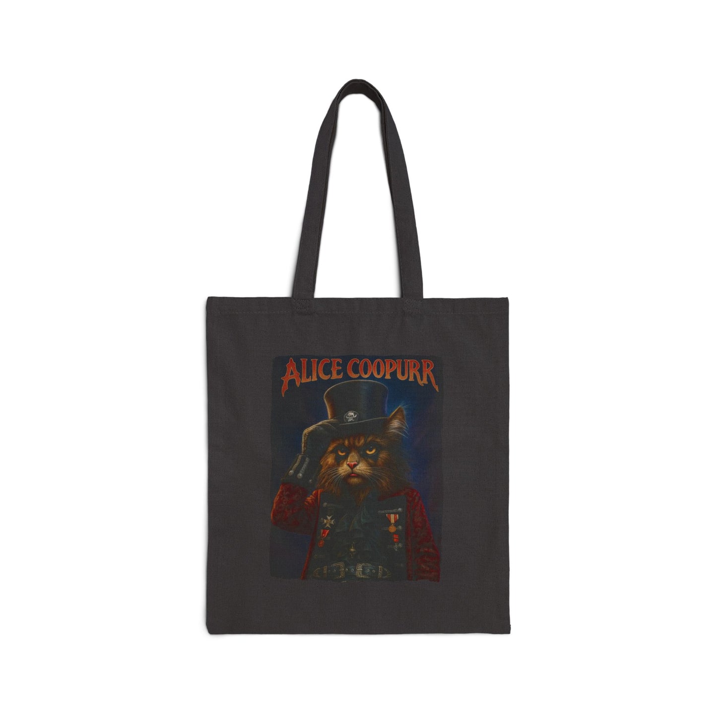 Alice Coopurr Cat Tote – Funny Rock Canvas Bag
