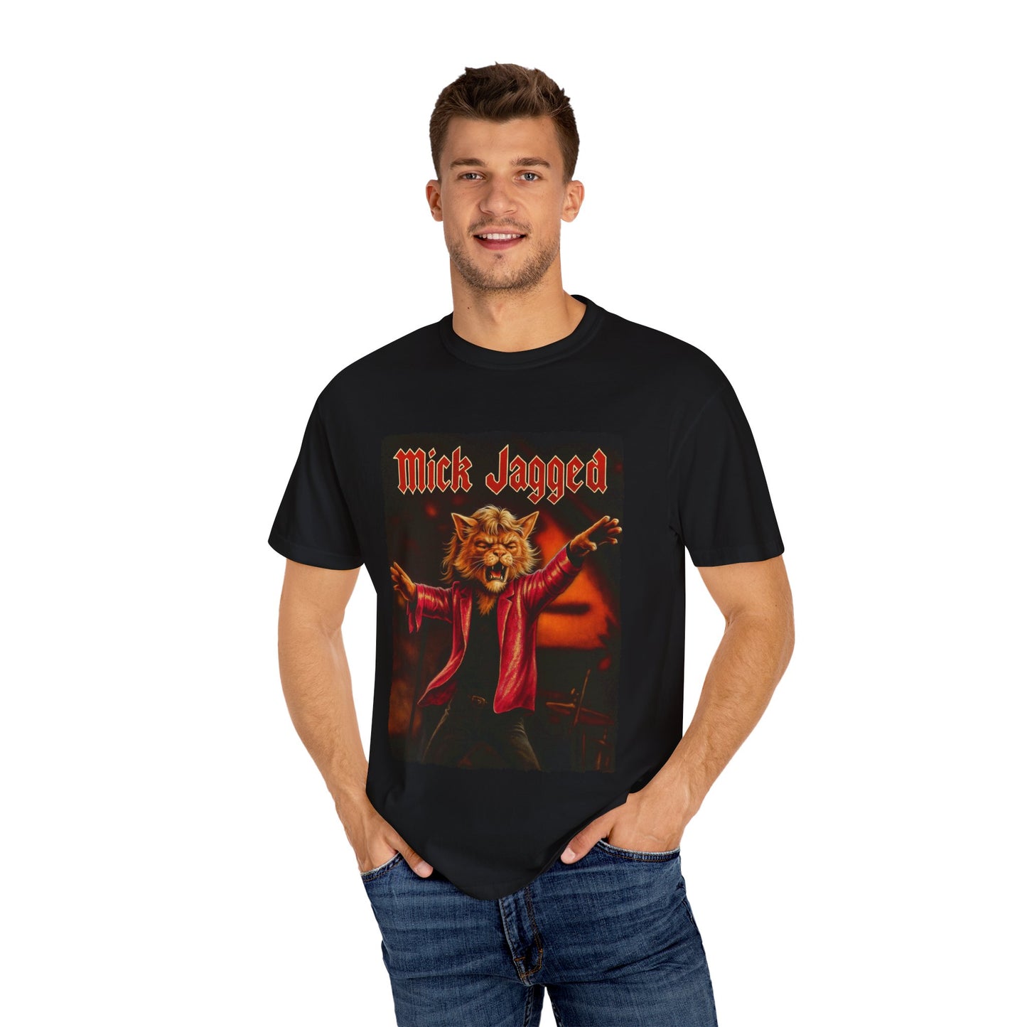 Mick Jagged Tee – Cat Frontman Concert Graphic