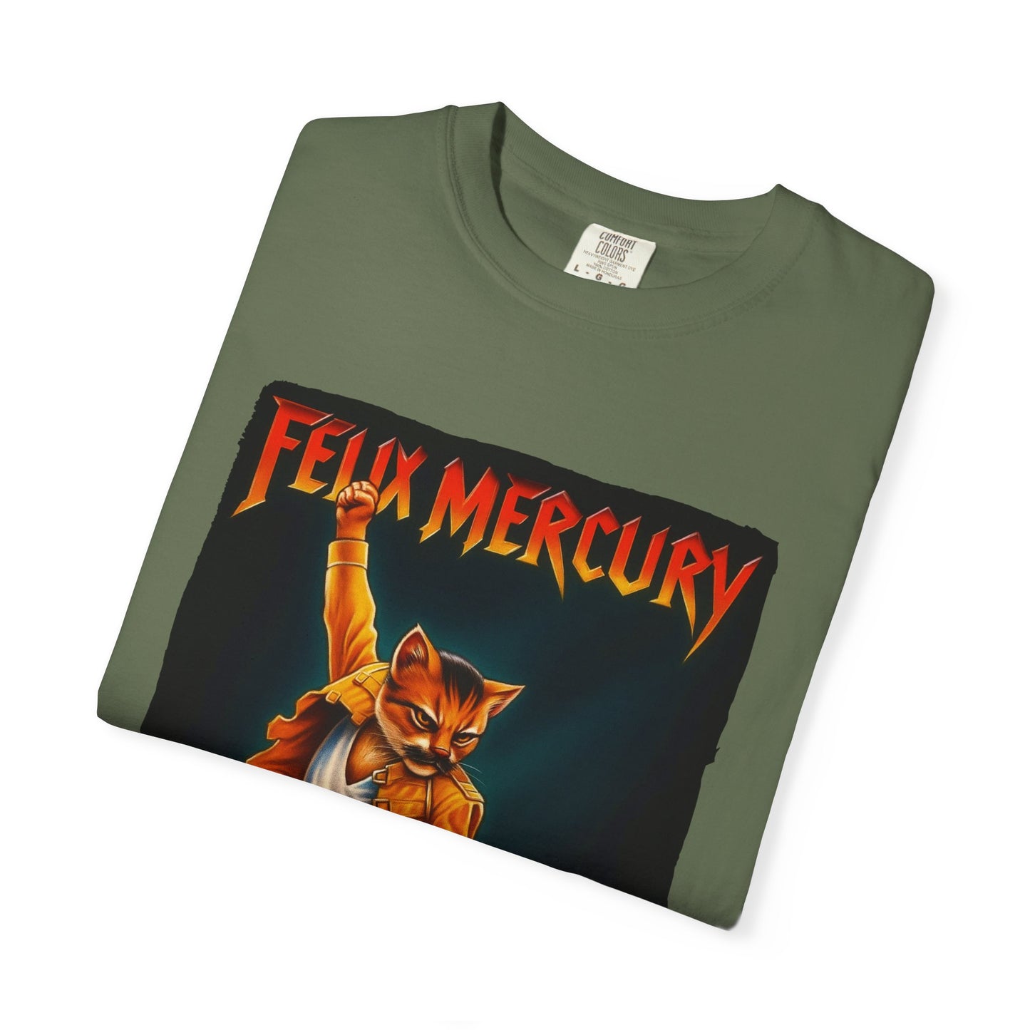 Felix Mercury Cat Rock T-Shirt – Cat Frontman Concert Graphic