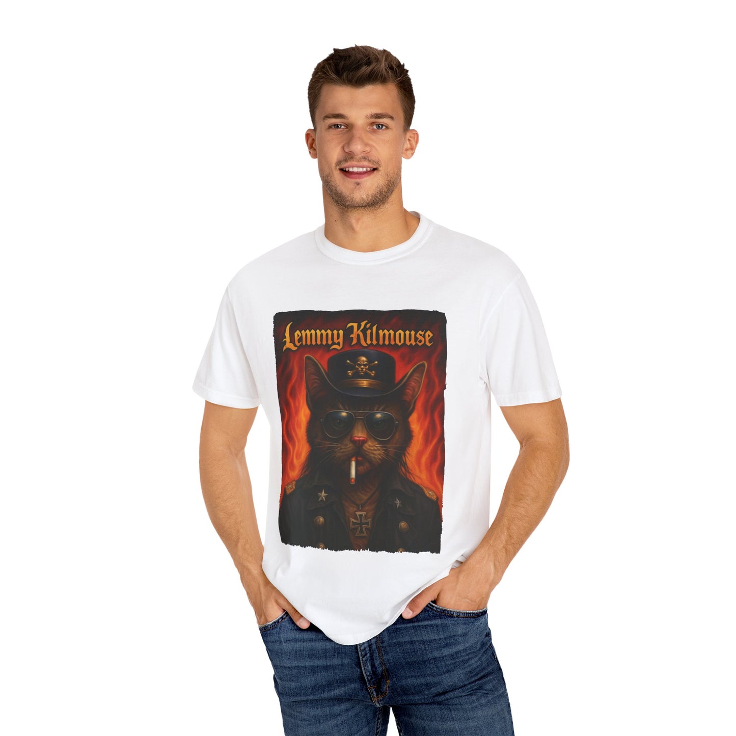 Lemmy Kilmouse Tee – Heavy Metal Cat Graphic