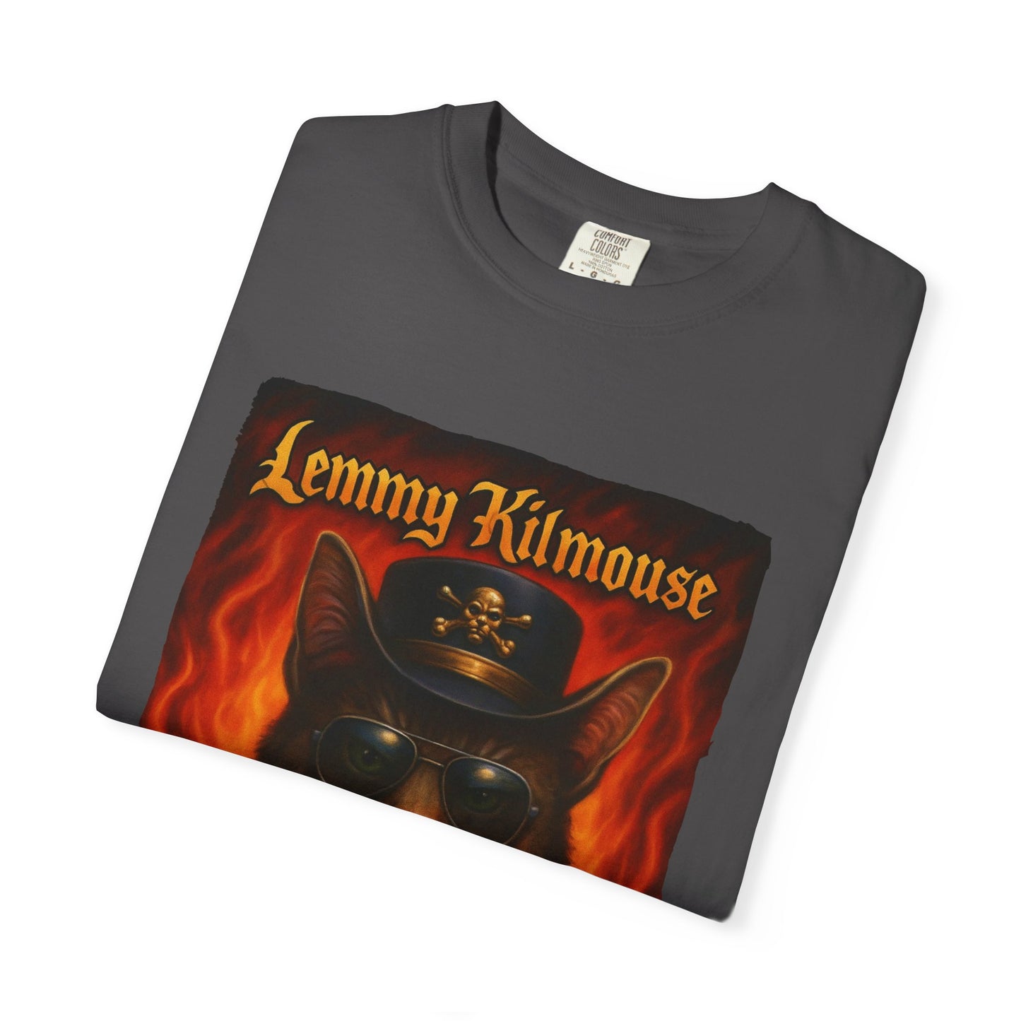 Lemmy Kilmouse Tee – Heavy Metal Cat Graphic