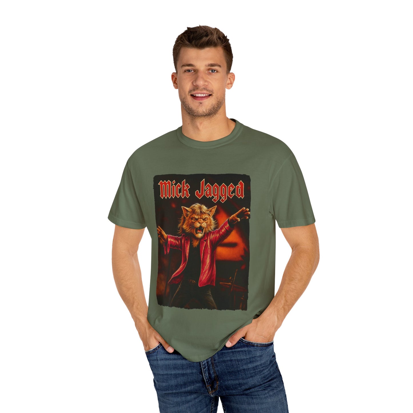 Mick Jagged Tee – Cat Frontman Concert Graphic