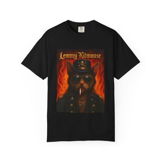Lemmy Kilmouse Tee – Heavy Metal Cat Graphic