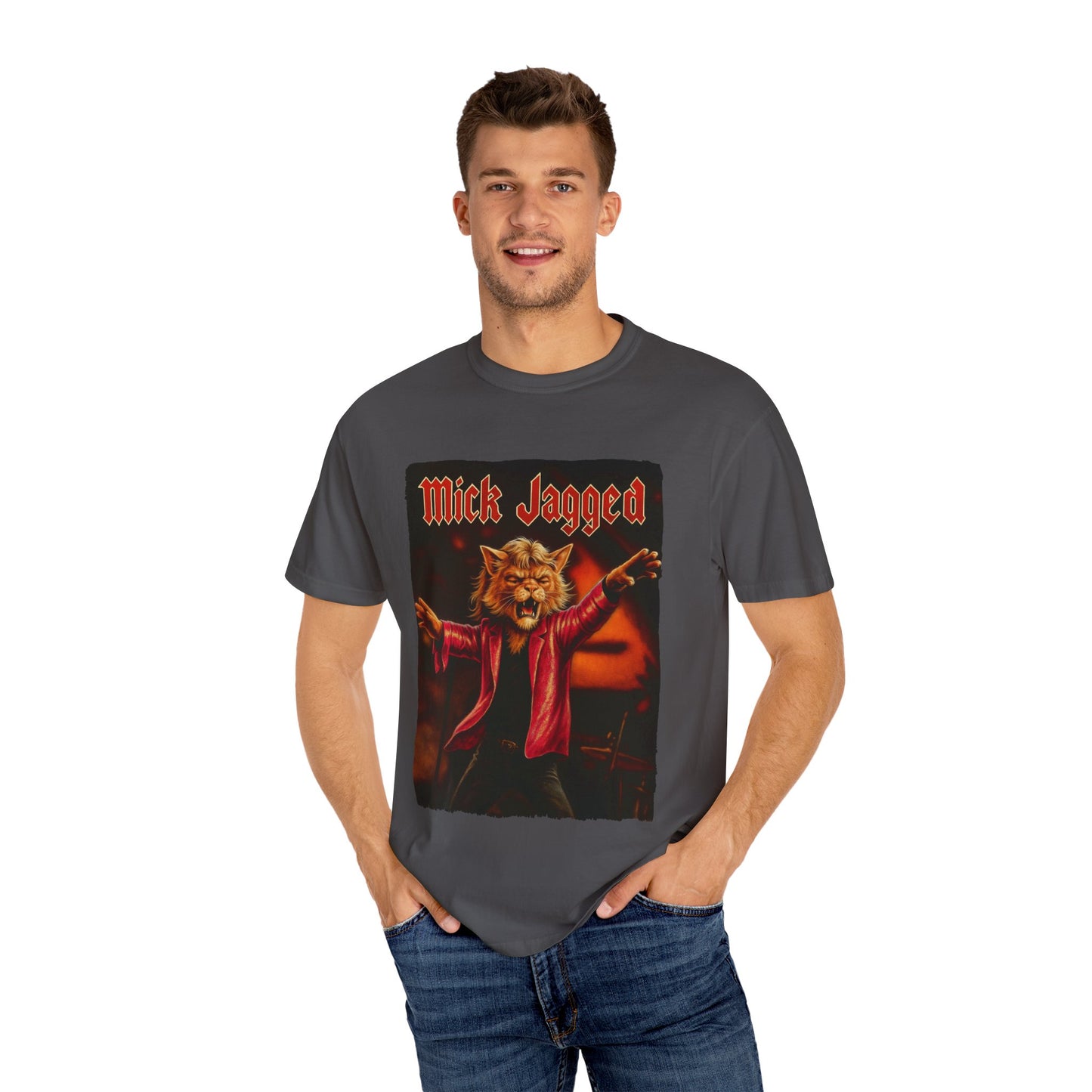 Mick Jagged Tee – Cat Frontman Concert Graphic