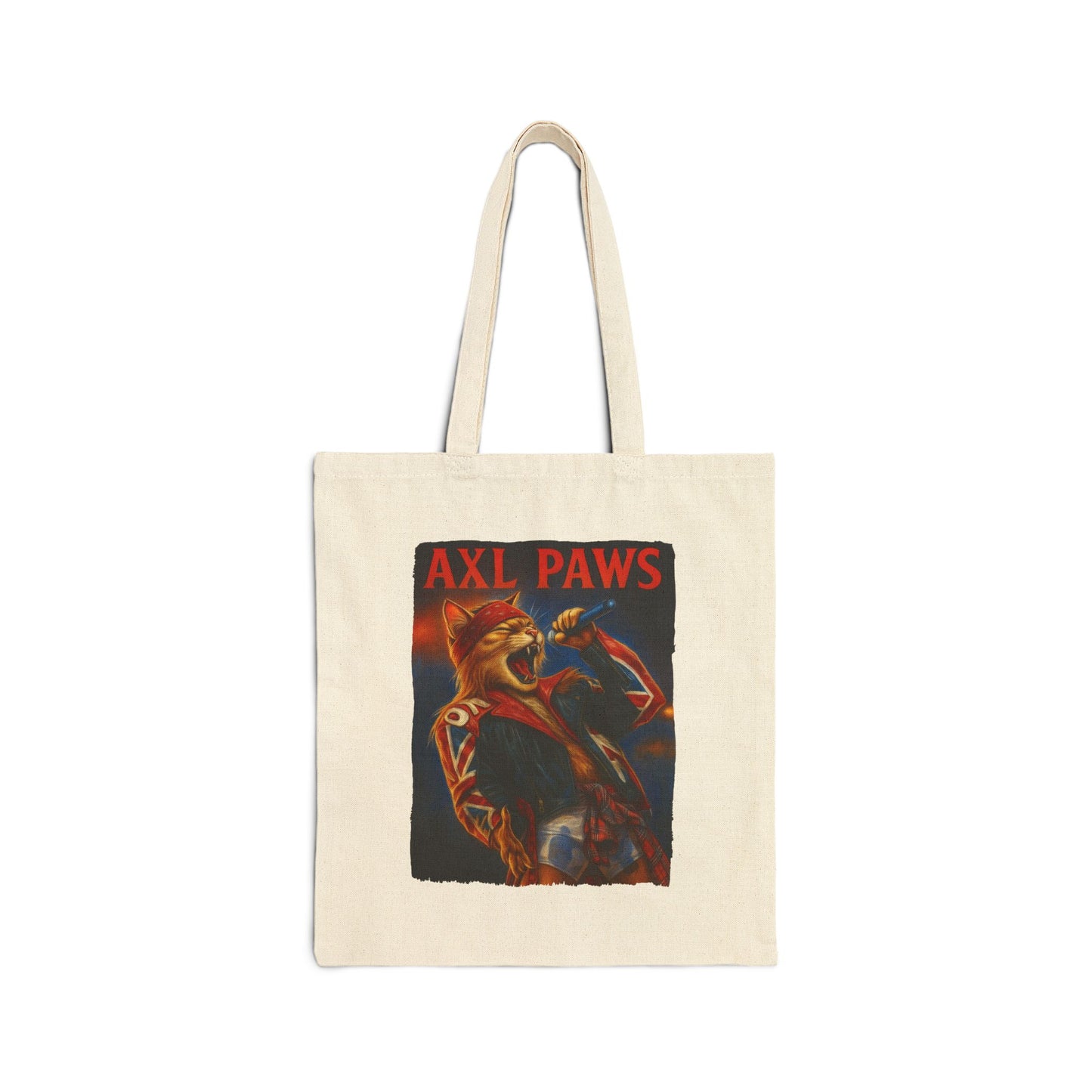 Axl Paws Cat Tote – Funny Rock Canvas Bag