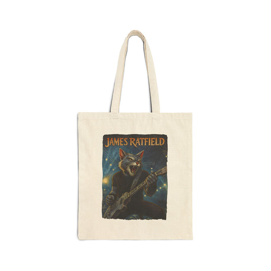 James Ratfield Cat Tote – Funny Metal Canvas Bag