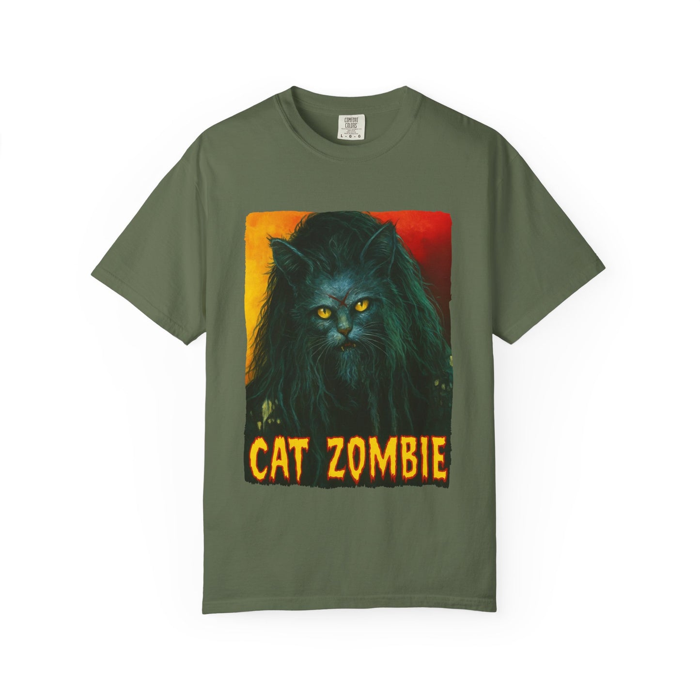 Cat Zombie Tee – Horror Cat Graphic Shirt