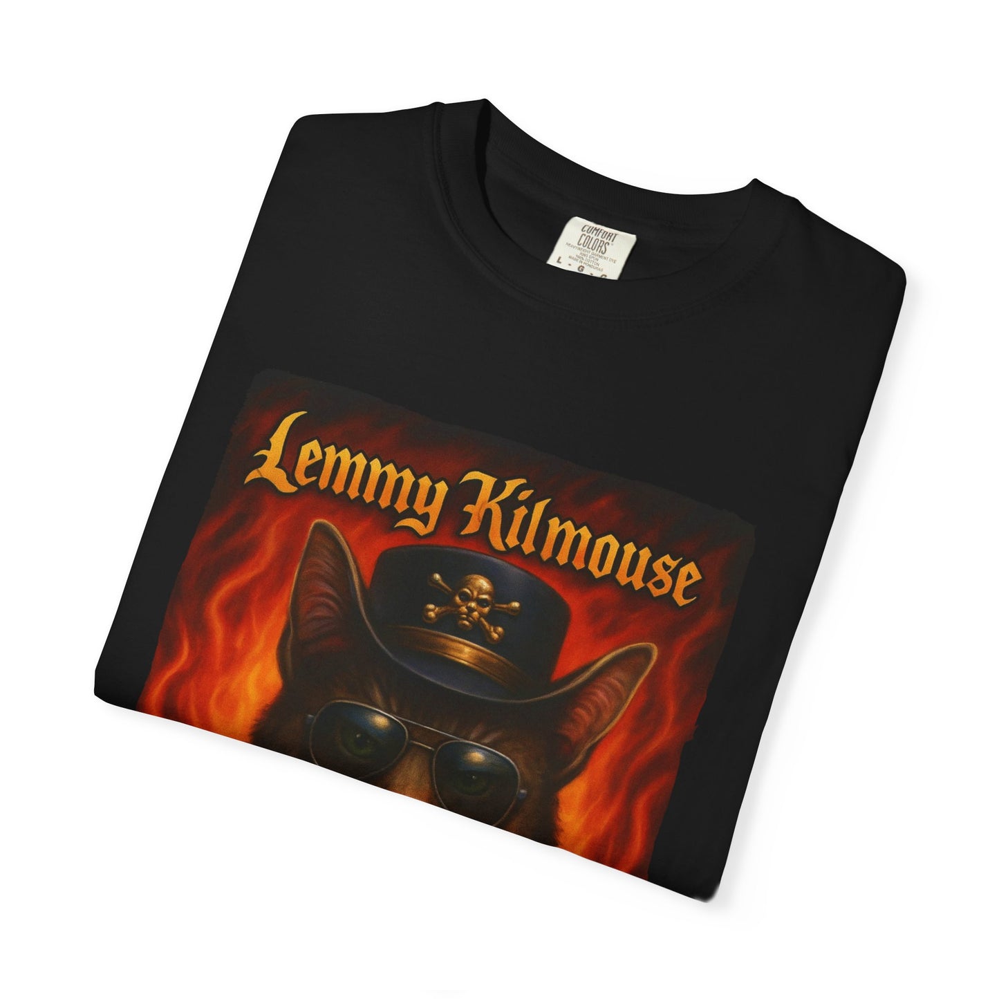 Lemmy Kilmouse Tee – Heavy Metal Cat Graphic