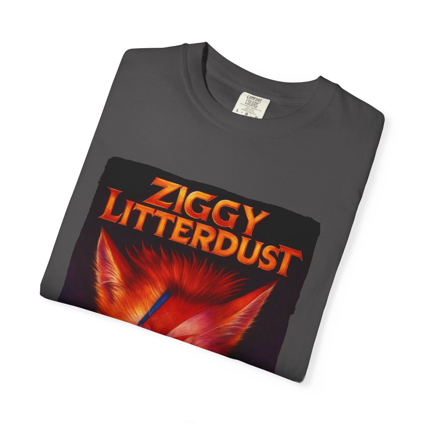 Rock Cat “Ziggy Litterdust” Tee on Comfort Colors