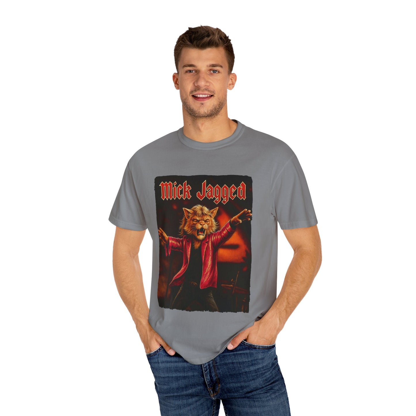 Mick Jagged Tee – Cat Frontman Concert Graphic