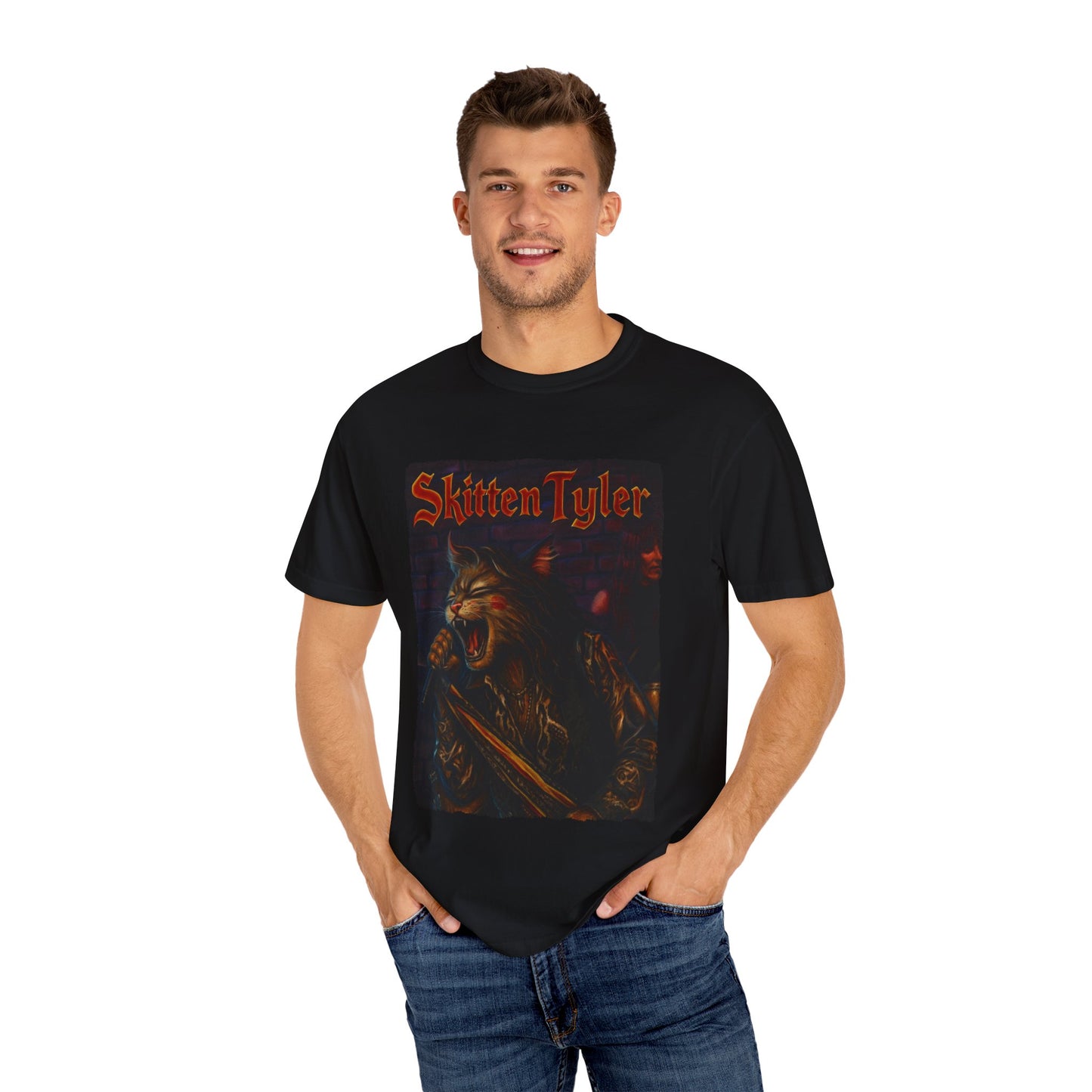 Skitten Tyler Tee – Cat Frontman Concert Graphic