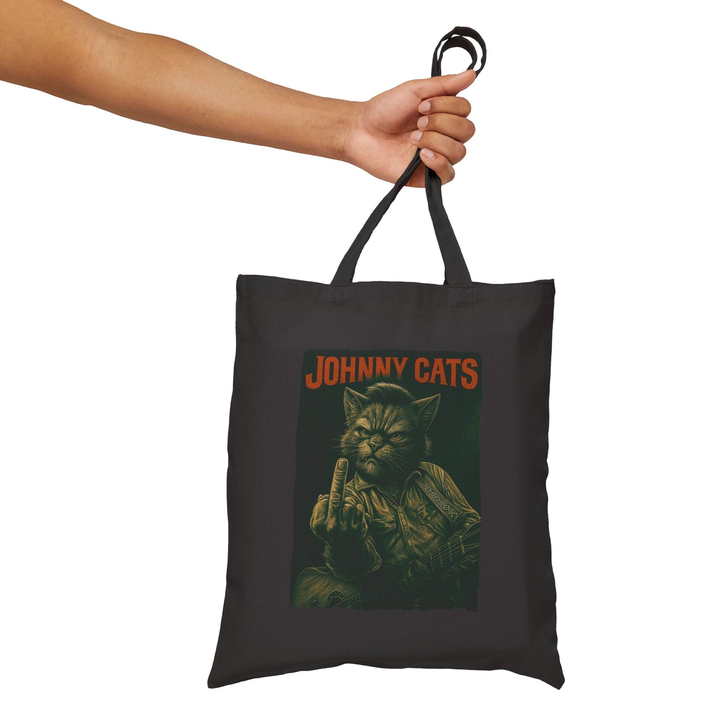 Johnny Cats Tote – Funny Rock Canvas Bag