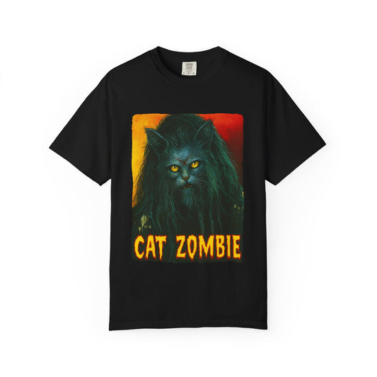 Cat Zombie Tee – Horror Cat Graphic Shirt