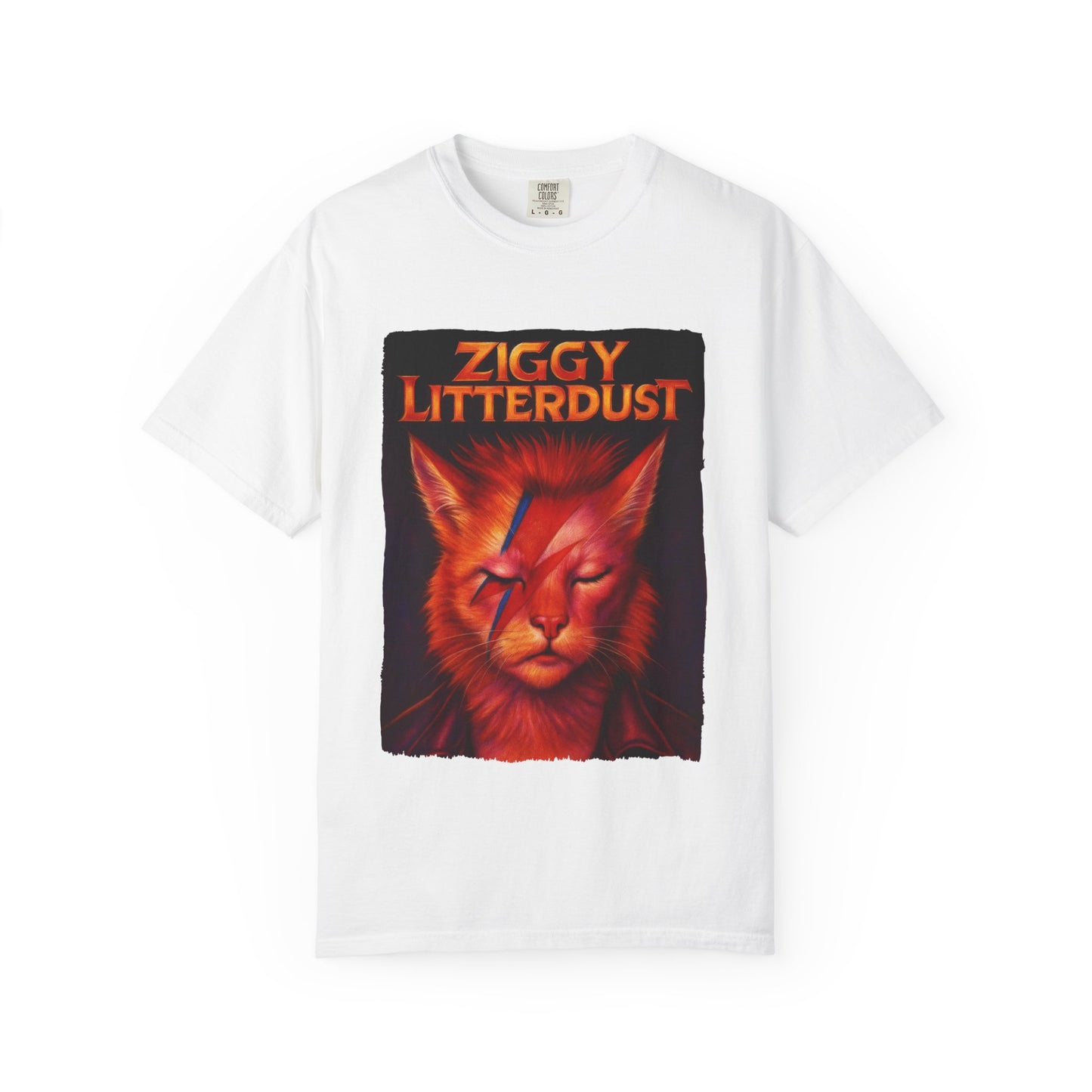 Rock Cat “Ziggy Litterdust” Tee on Comfort Colors