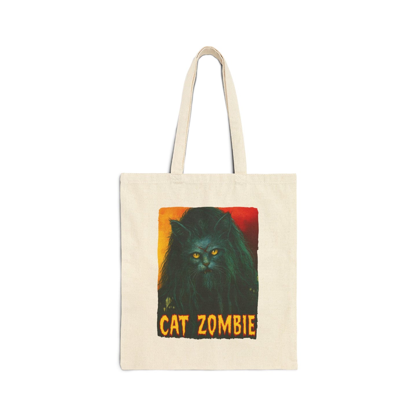 Cat Zombie Tote – Spooky Cute Canvas Bag