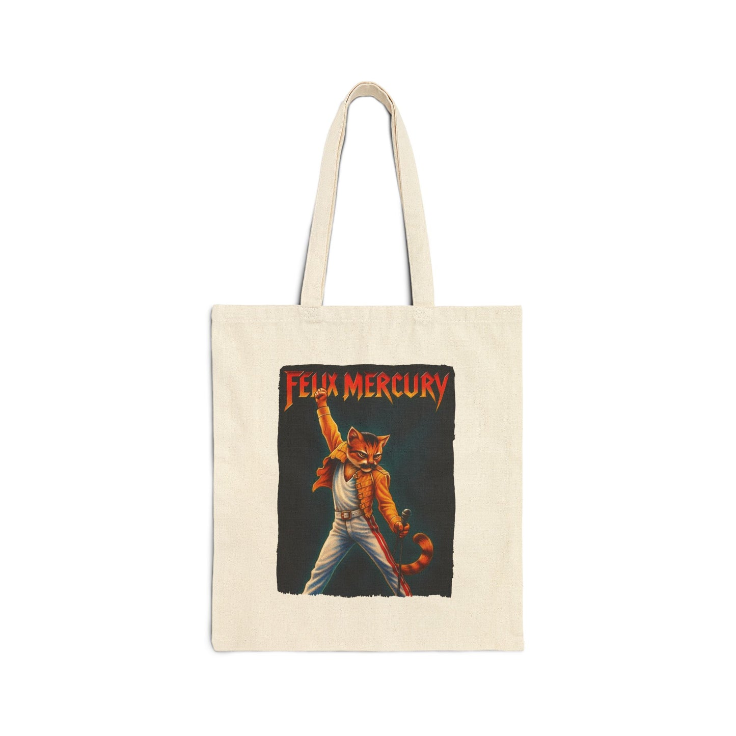 Felix Mercury Cat Tote – Funny Rock Canvas Bag