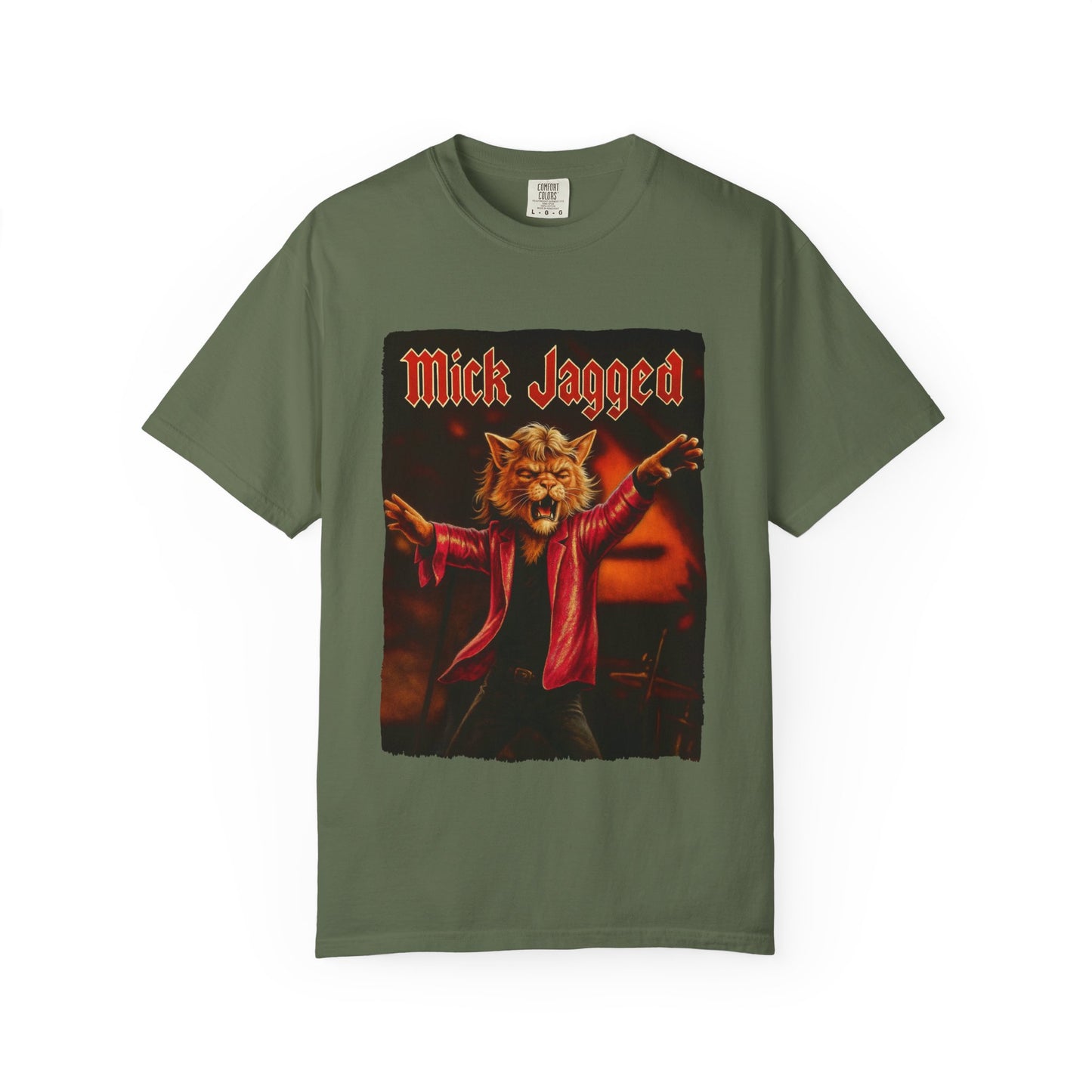 Mick Jagged Tee – Cat Frontman Concert Graphic
