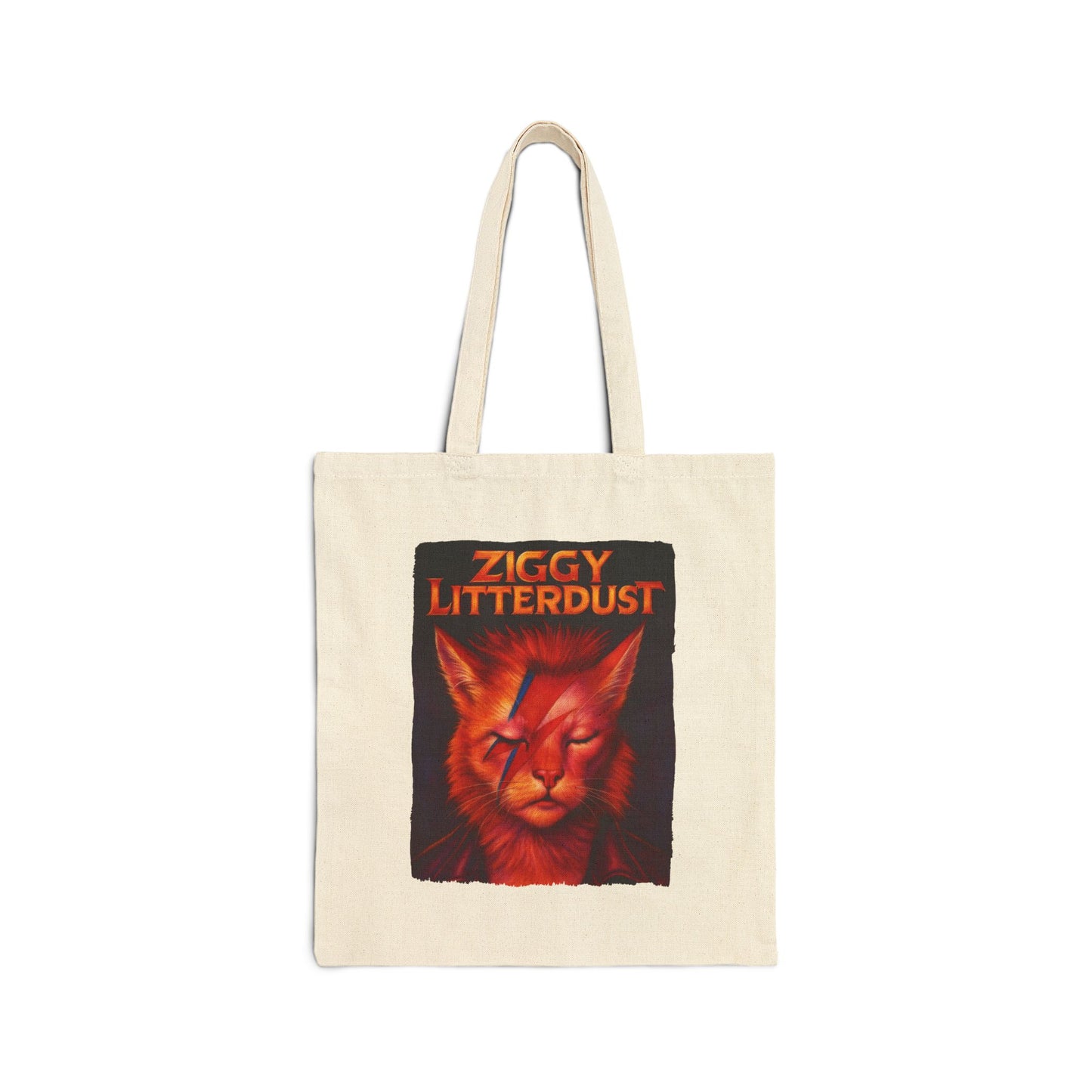 Ziggy Litterdust Cat Tote – Funny Rock Canvas Bag