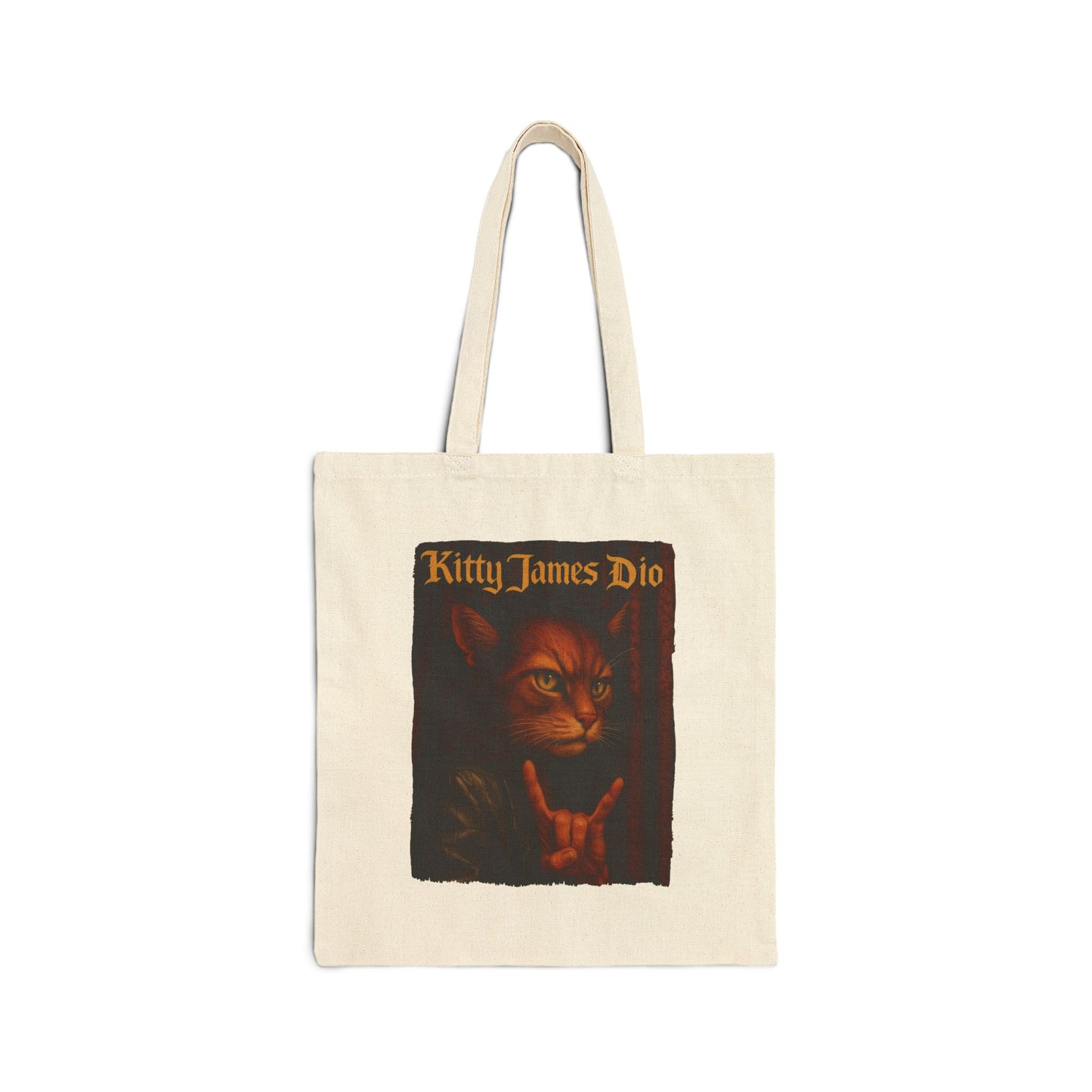 Kitty James Dio Cat Tote – Funny Metal Canvas Bag
